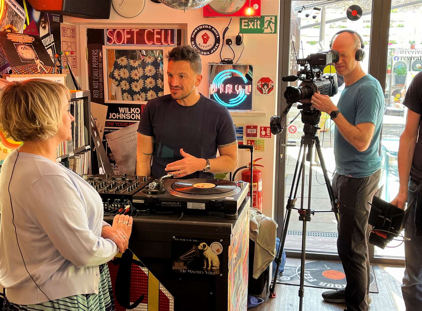 Peter Andre visited Revival Food and Mood in Whitstable for The One Show on BBC. Picture: Revival Food & Mood