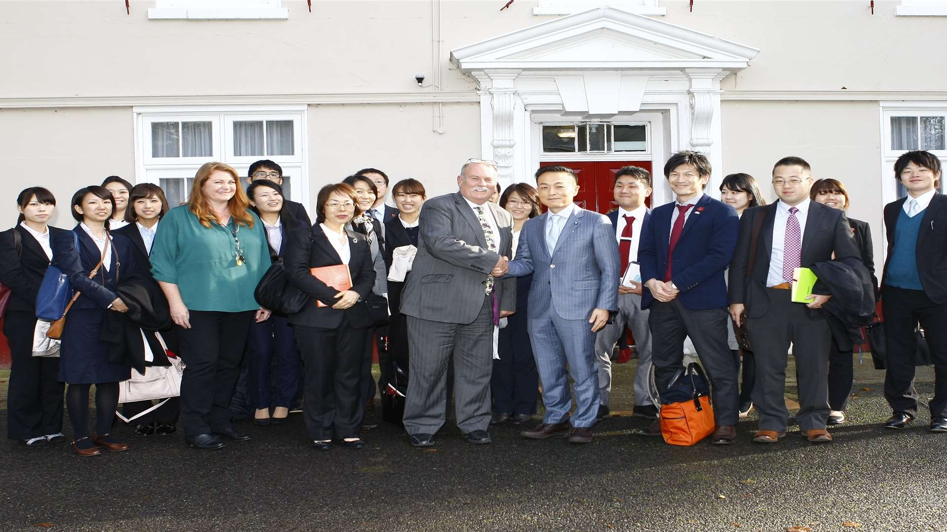 Ripplevale principal Ted Schofield with president of TASUC Saito Ukai and his team.