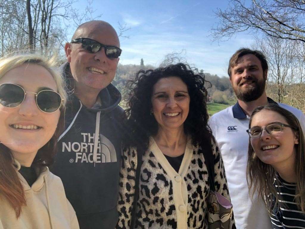 The Robertson family, from left, Emma, Nick, Carolyn, Karl and Jodie Robertson