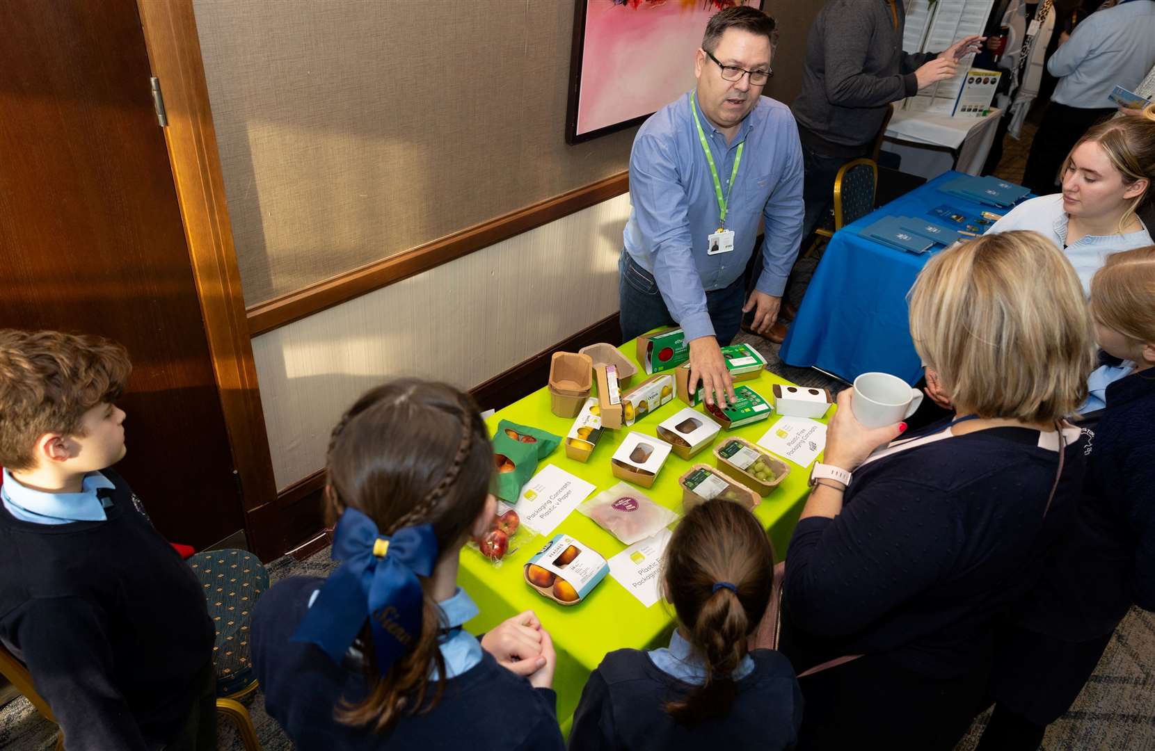 Schools were able to bring exhibits of their projects to show before the ceremony. Picture: SEK Social Enterprise Kent