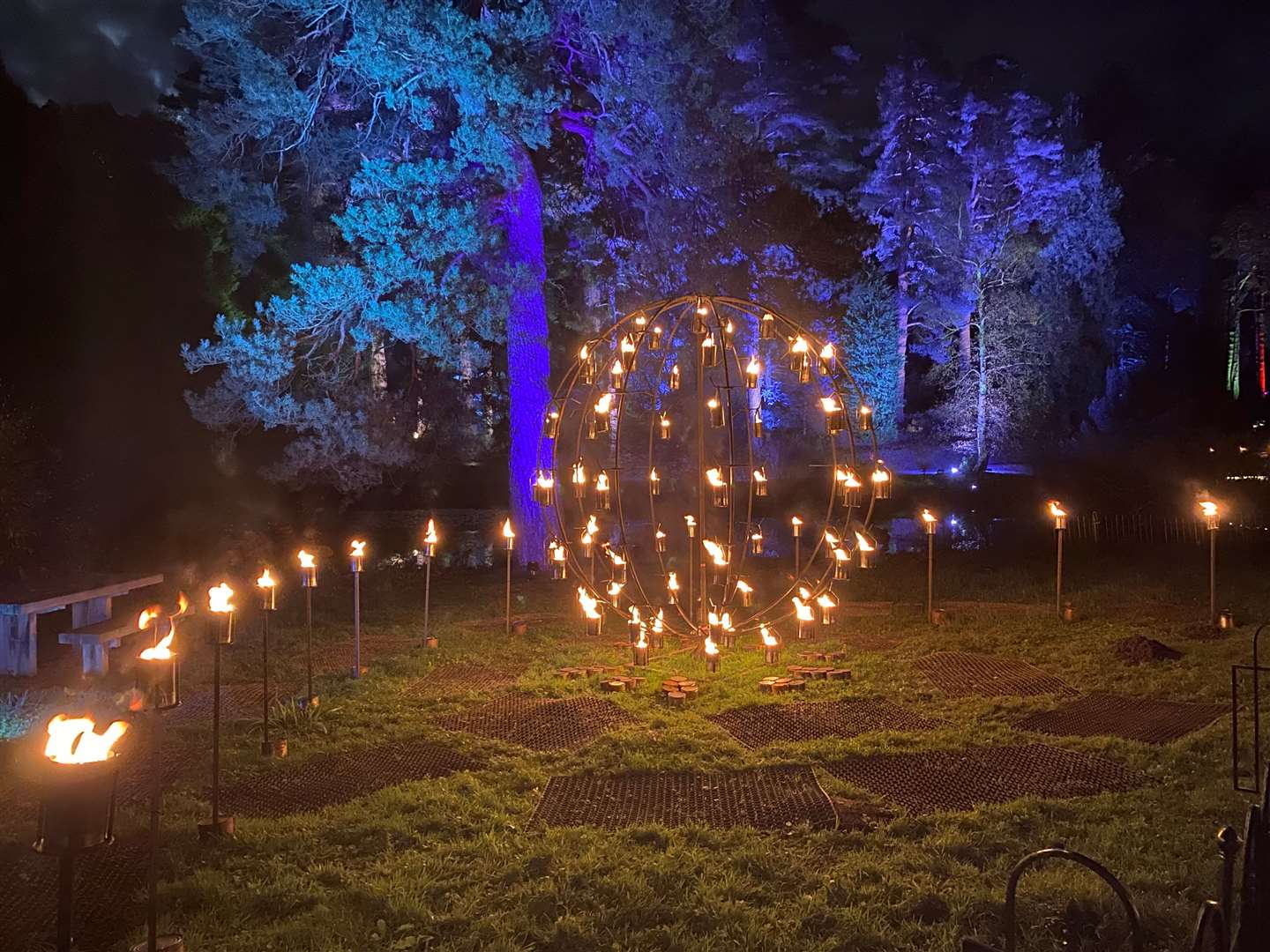 The impressive fire installation has returned this year