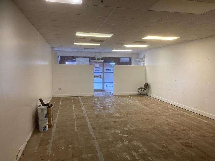 A former yoga studio unit at the shopping centre has been put on the market. Picture: Bishop Whitehead