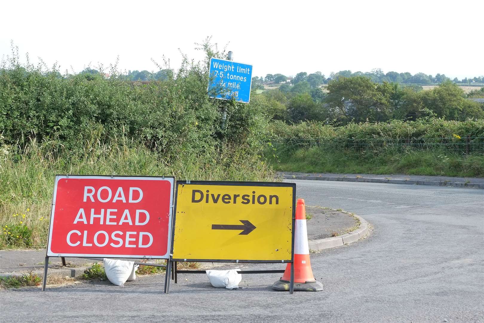 A diversion is in place