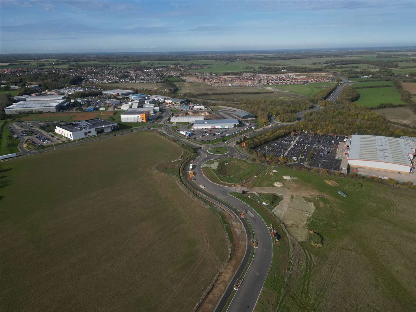 Future developments in Whitfield will be linked to Dover thanks to the route. Picture: Barry Goodwin