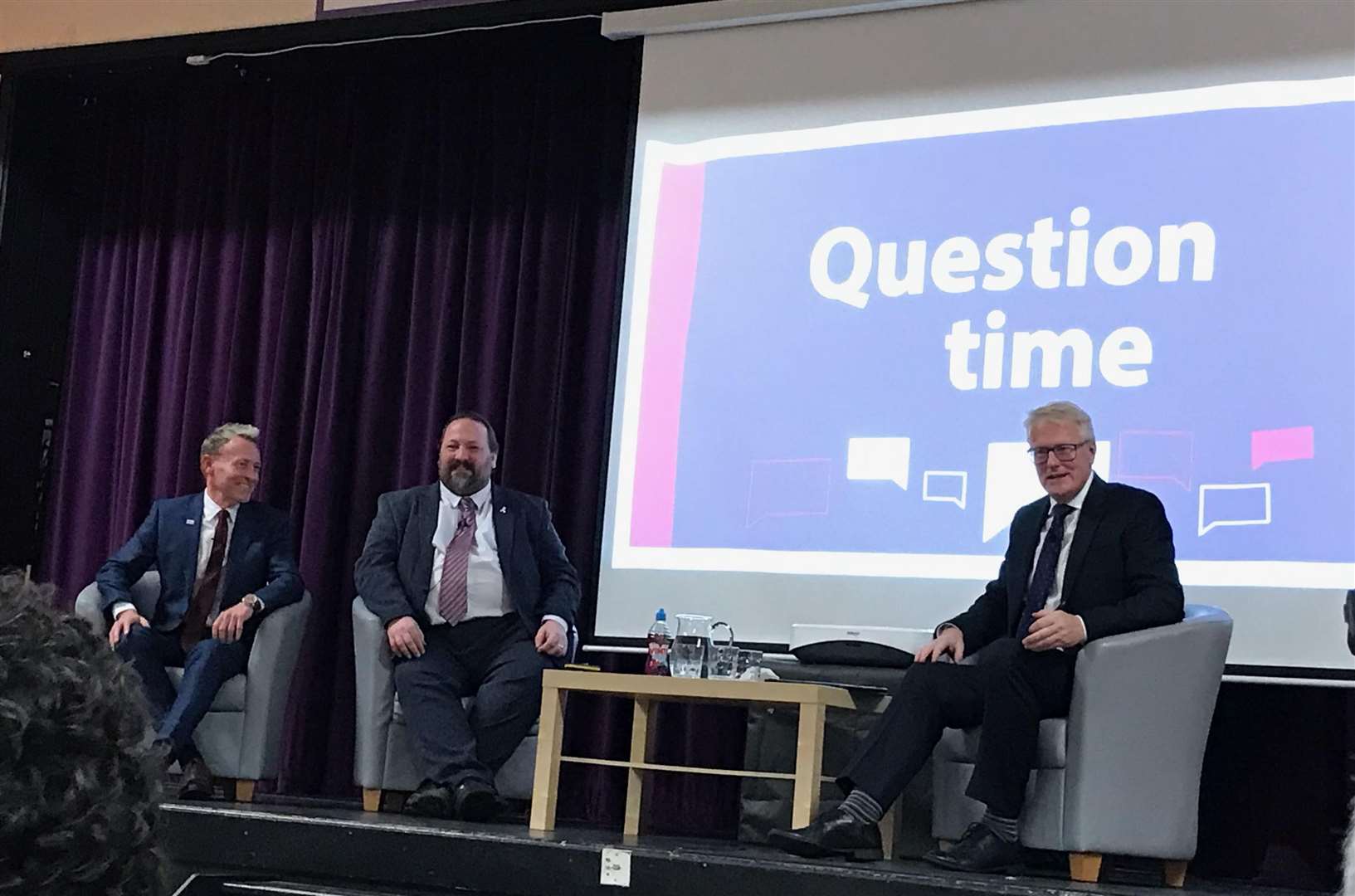 Richard Hicks, Cllr Vince Maple and Rob Smith at the last Medway Matters Live