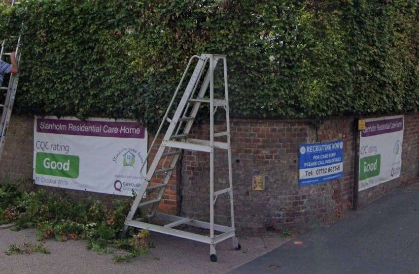 A previous inspection rated it “Good”, which was advertised outside the care home. Picture: Google