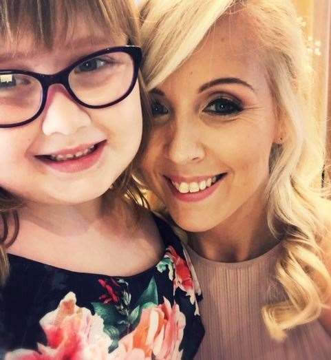 Jennifer Manser with her daughter Grace, seven