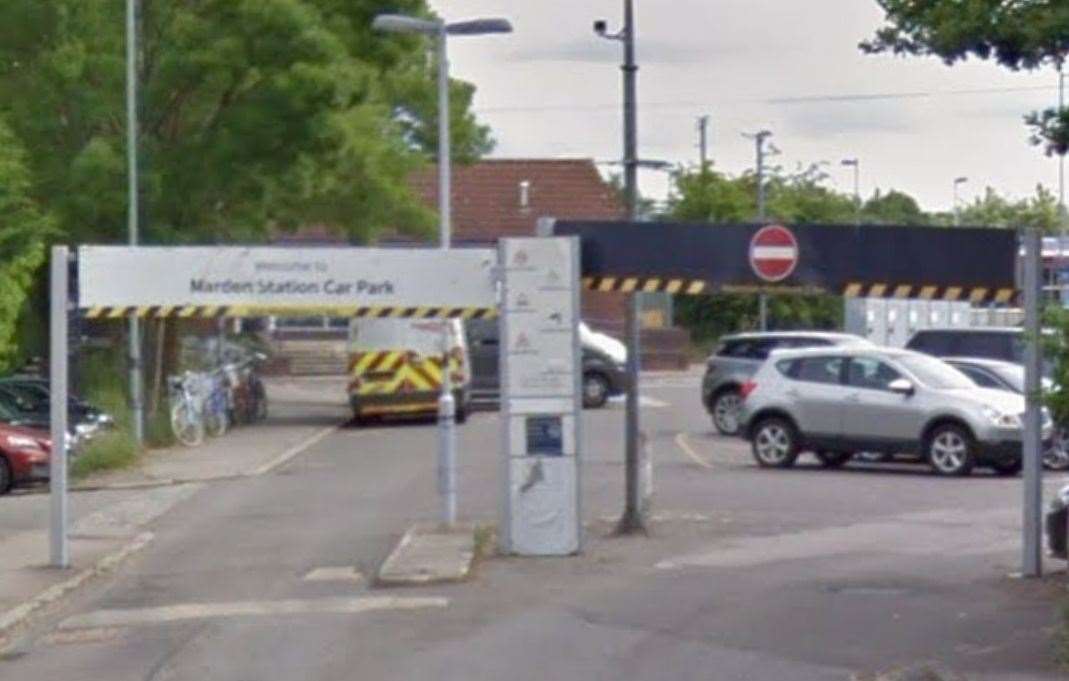 The attack happened at Marden station