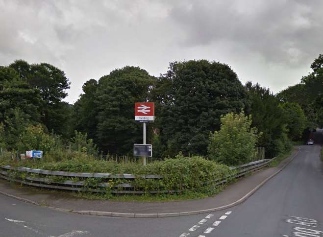 Sandling Road, near Sandling Station in Saltwood near Hythe. Picture: Google