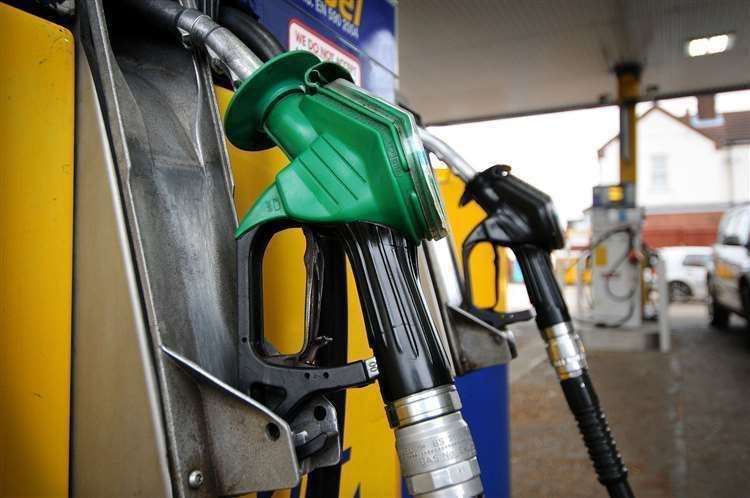 Petrol pumps. Stock Image