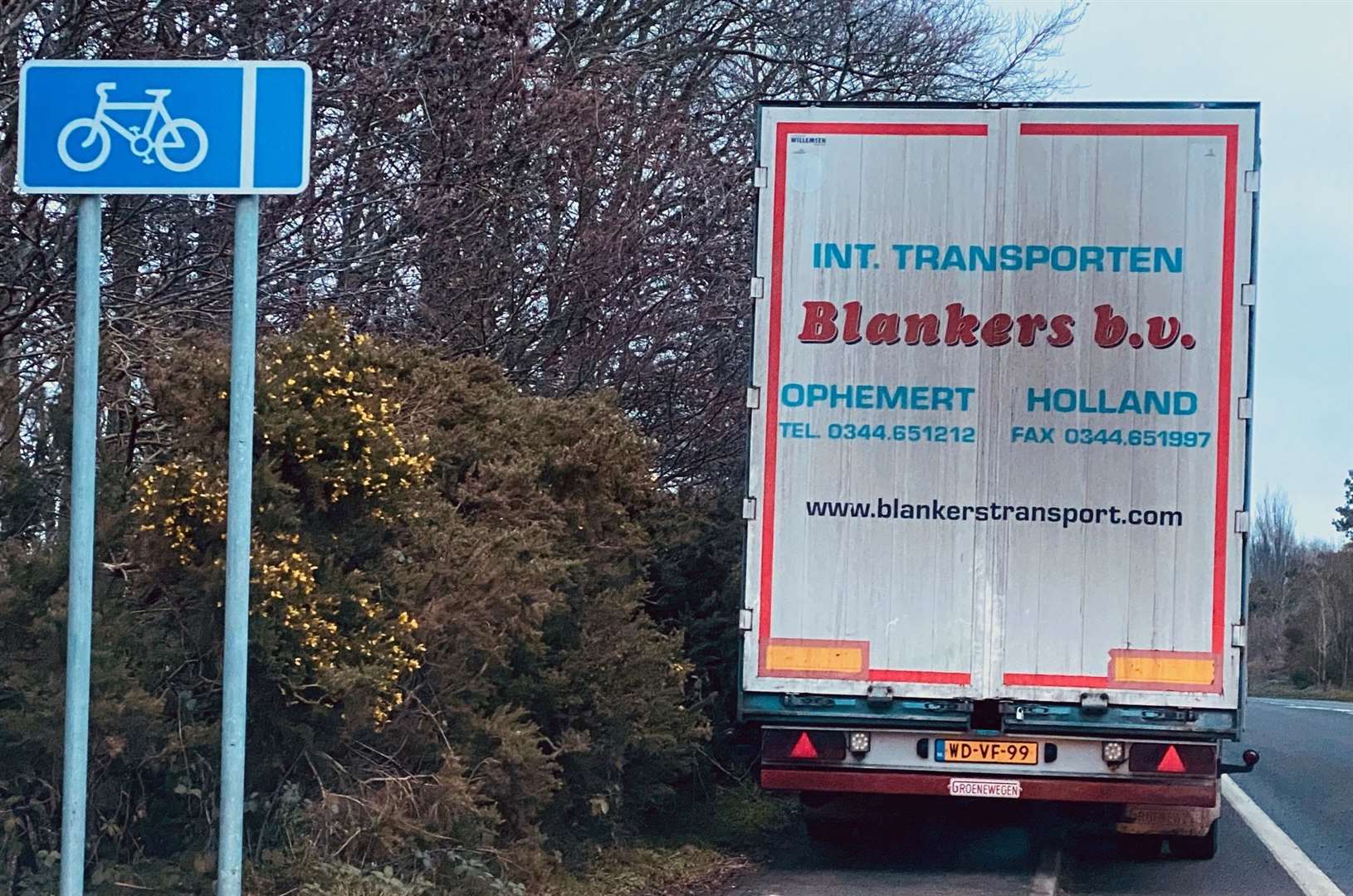 Lorries could continue to park in 'unsuitable' places if there are not enough designated areas available. Picture: Barry Goodwin