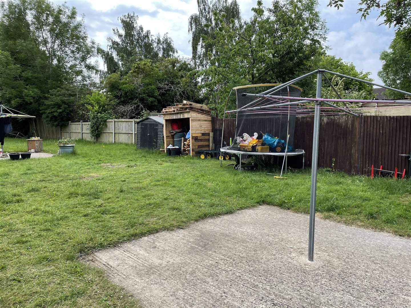 Residents of Trumpet House have been instructed to remove play equipment from their communal garden