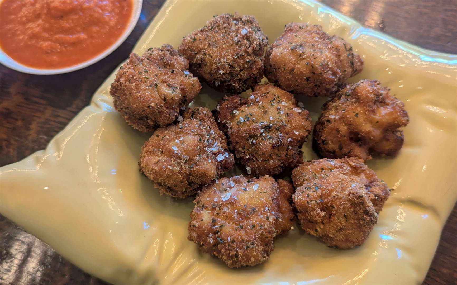 Our side of mac and cheese balls