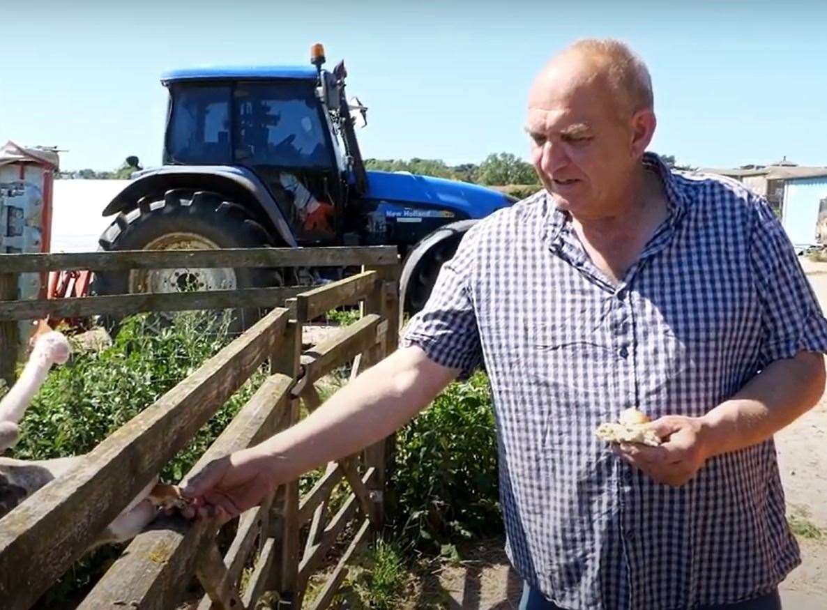 Geoffrey Philpott at his farm in Broadstairs. Picture: KFRS