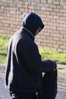 Shaun Maltby hides from our camera outside court