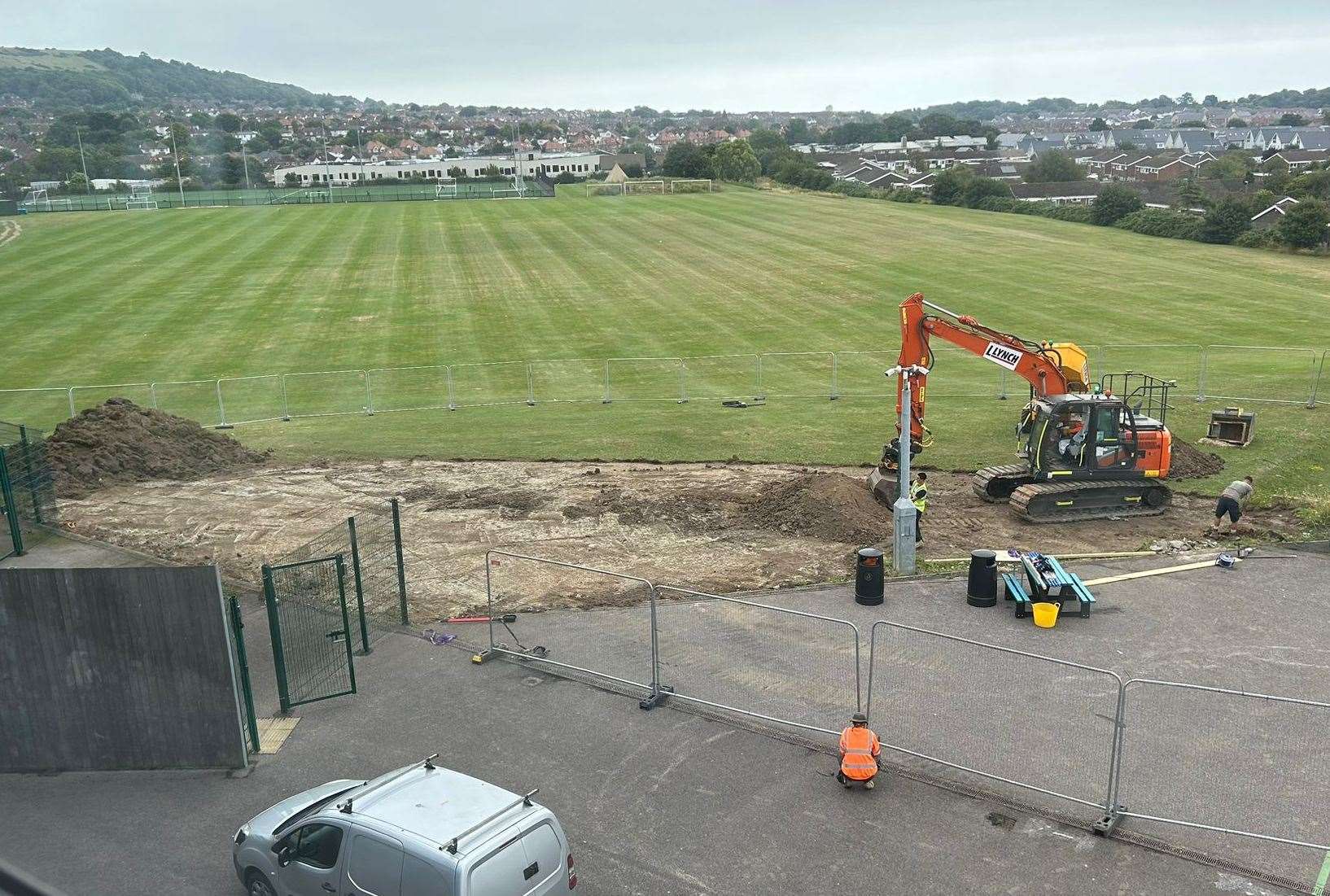 Folkestone Academy's skatepark is already under construction. Picture: Turner Schools