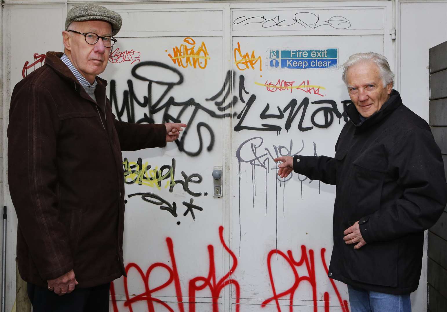Cllr Michael Dixey and Cllr Nick Eden-Green propose cash rewards and hidden cameras to tackle graffiti problem