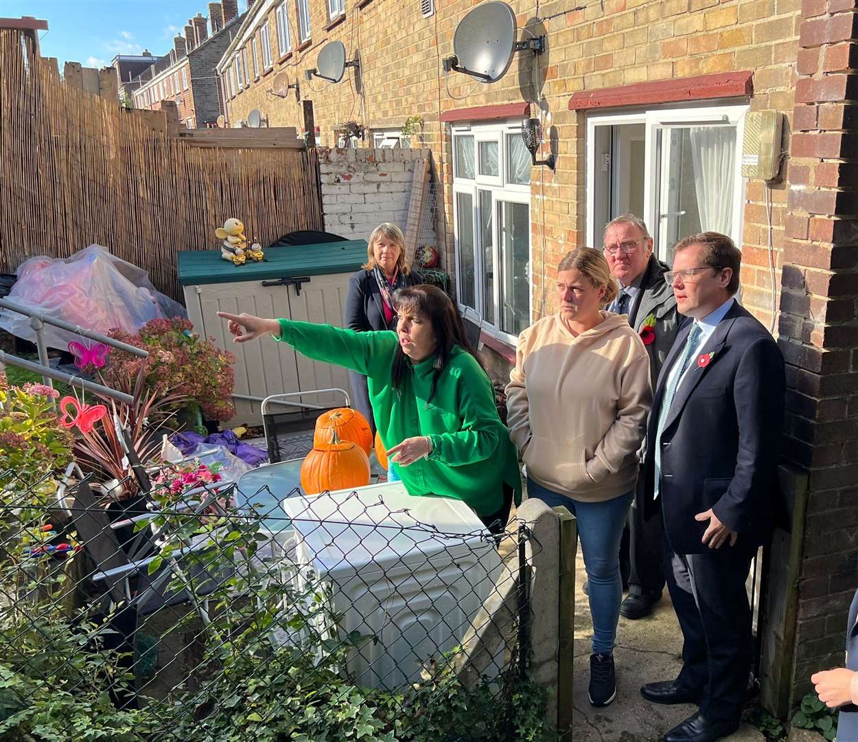 Robert Jenrick visited residents in Aycliffe