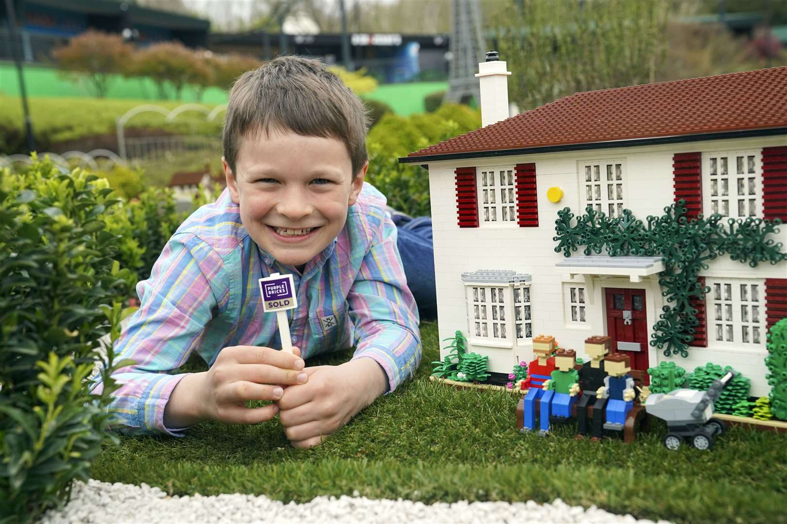 The home came with a miniature version of the Molloy family (Steve Parsons/PA)