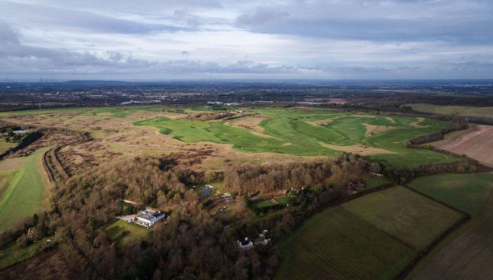 An aerial view of Pedham Place