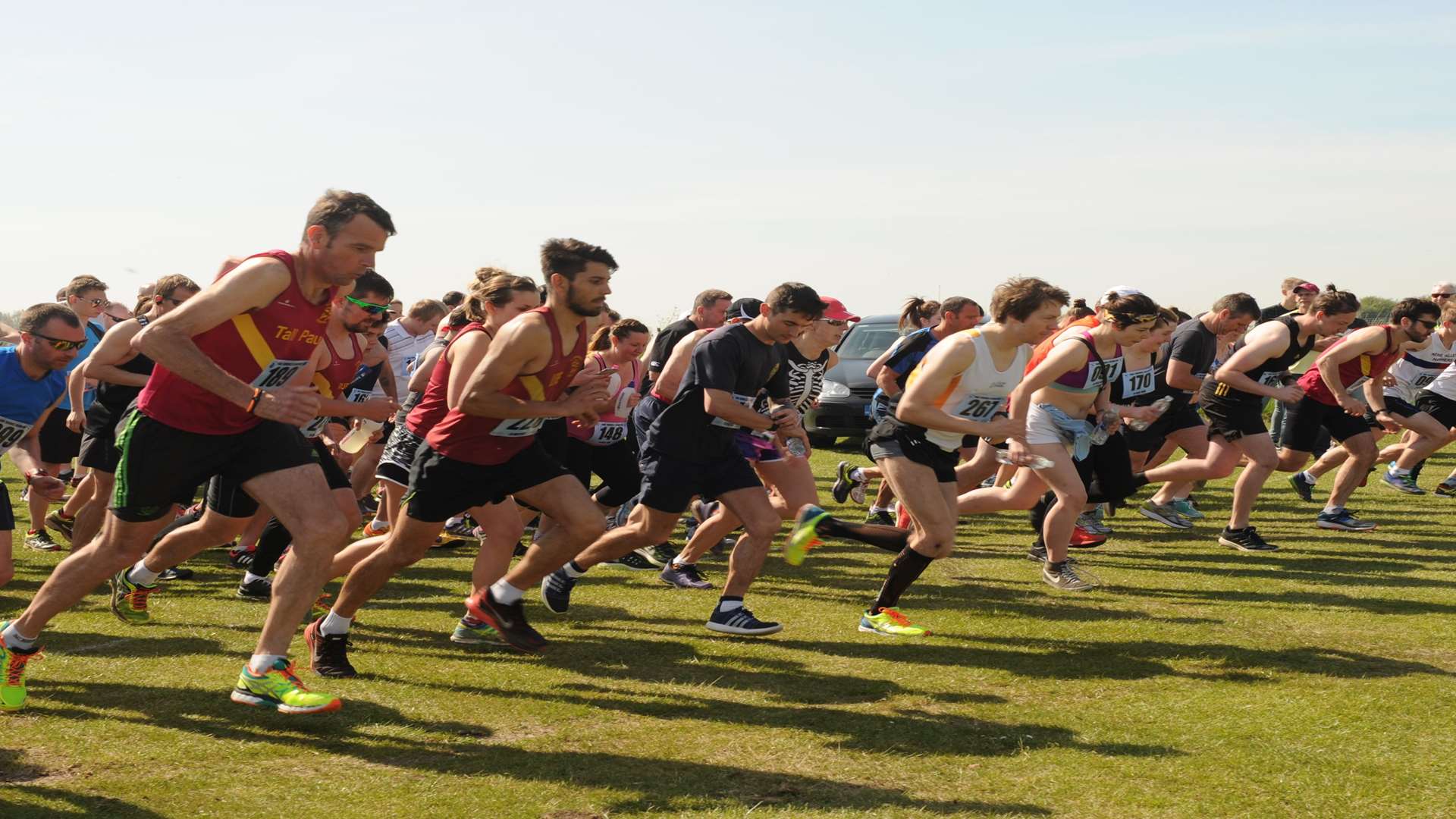 They're off! Start of last year's 10-mile Island Run