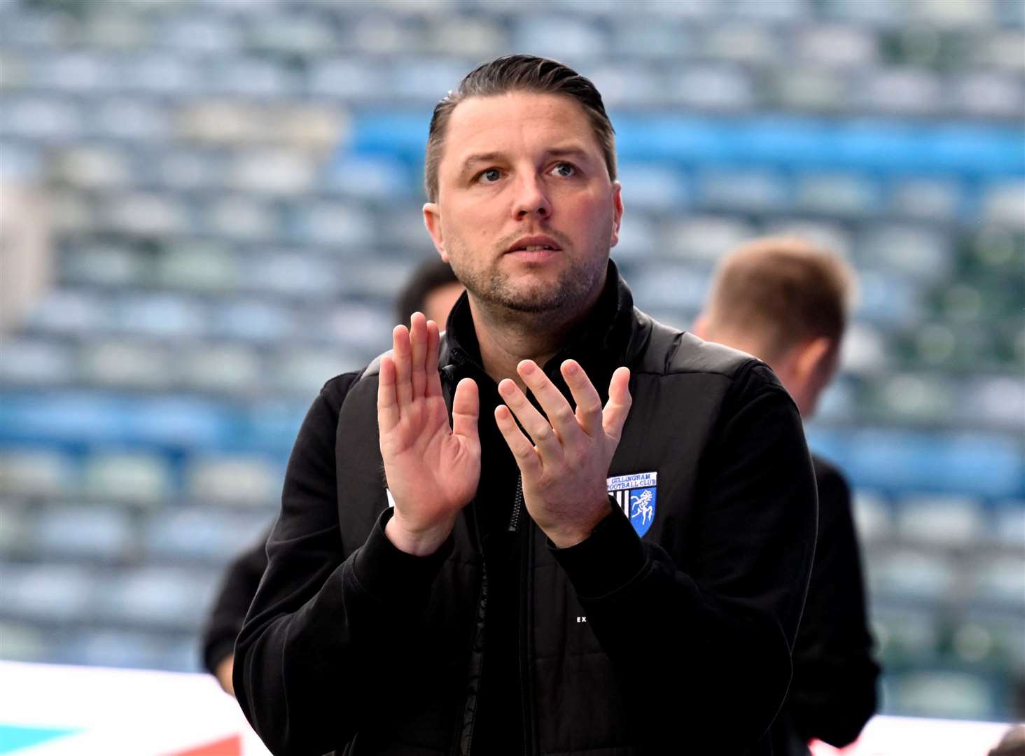 Gillingham manager Mark Bonner has thanked the fans for their backing during a tough period Picture: Barry Goodwin