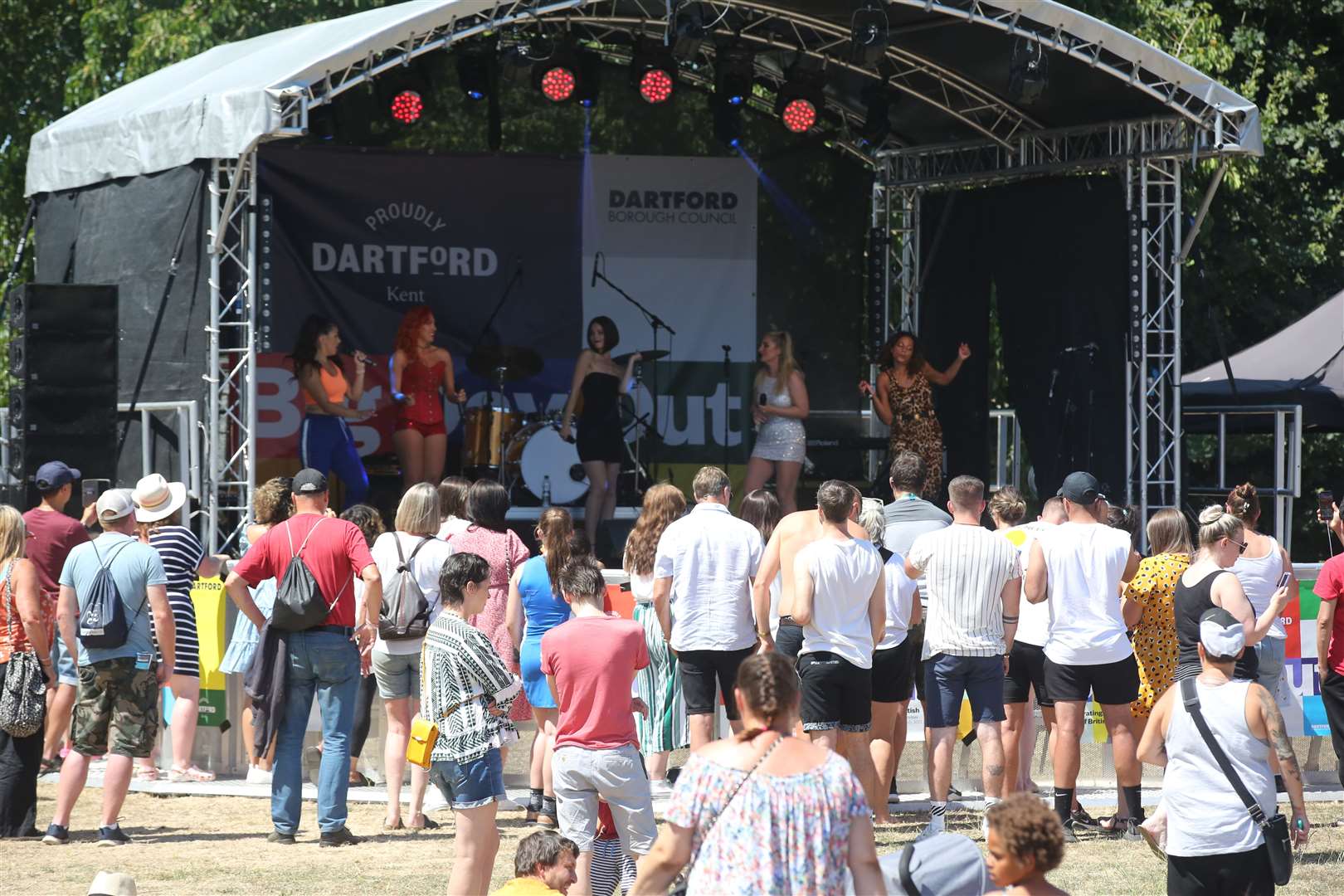 Wannabe, a Spice Girls tribute act, performing. Picture: Andy Barnes Photography