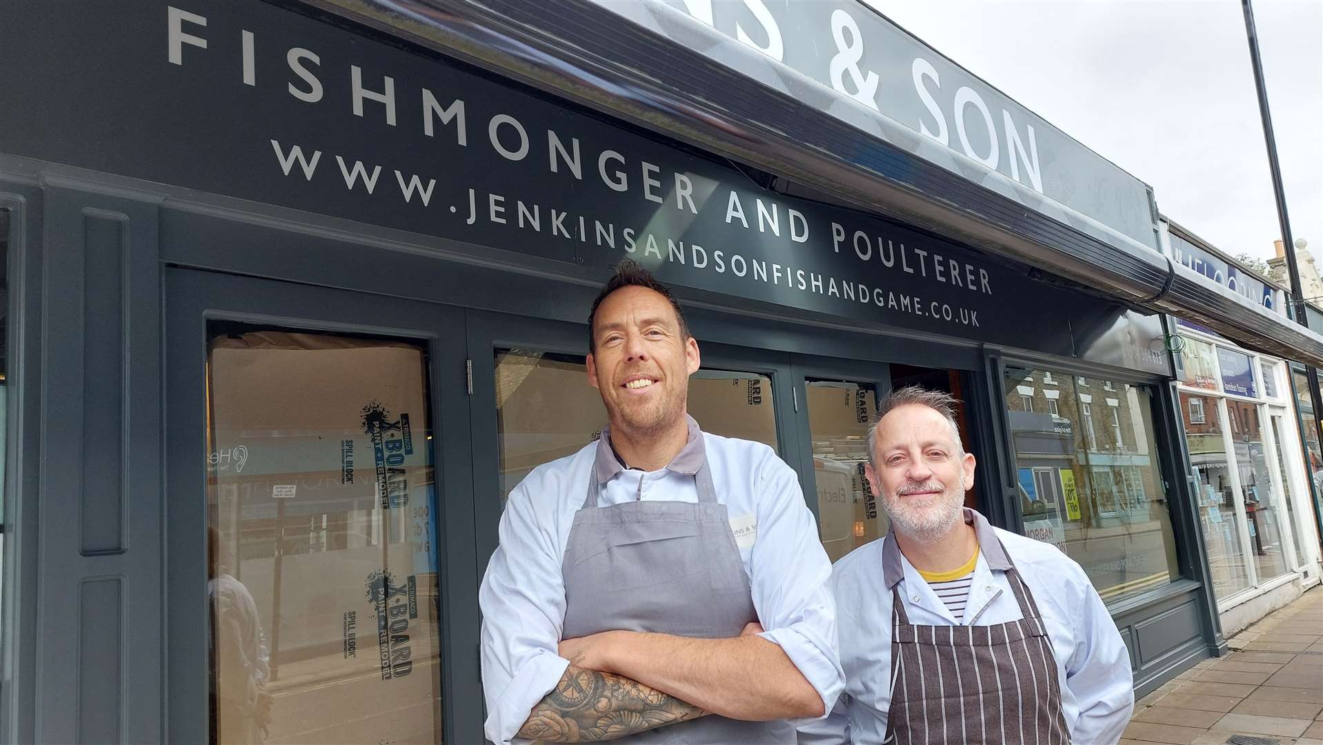 Owner Darren Jenkins and head chef Peter Keyes outside the former Rooks unit in Deal high street