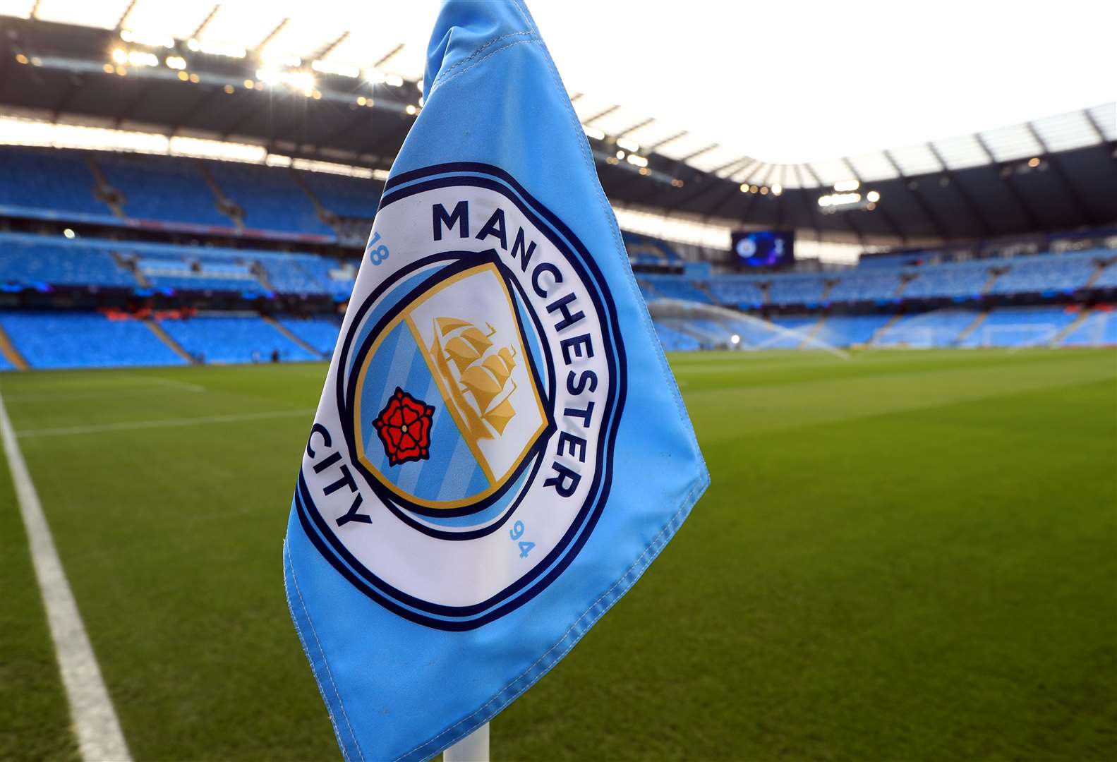 A Manchester City corner flag. PA/Mike Egerton