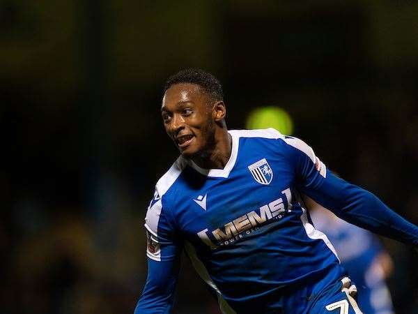 Brandon Hanlan celebrates after scoring what proved to be the winning goal Picture: Ady Kerry (22060163)