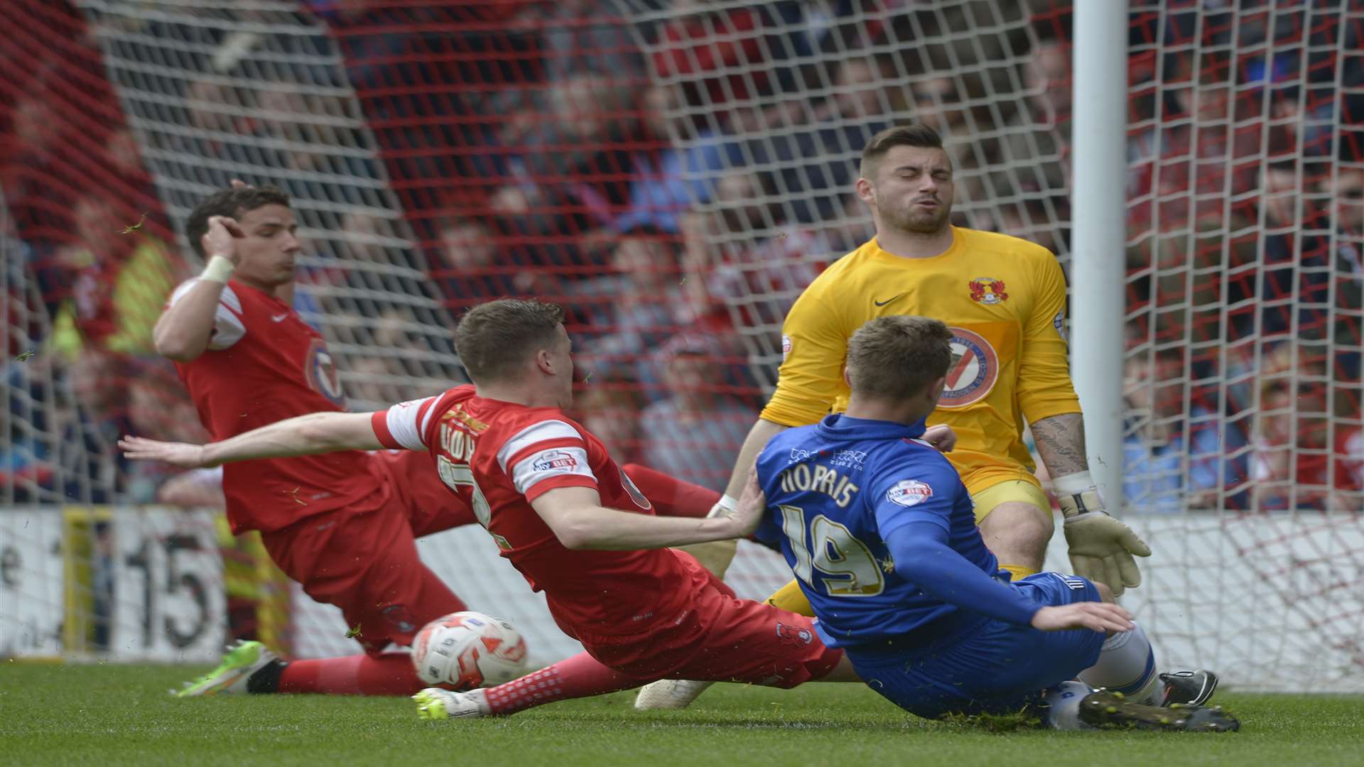 Luke Norris crosses for Jermaine McGlashan to score Picture: Barry Goodwin