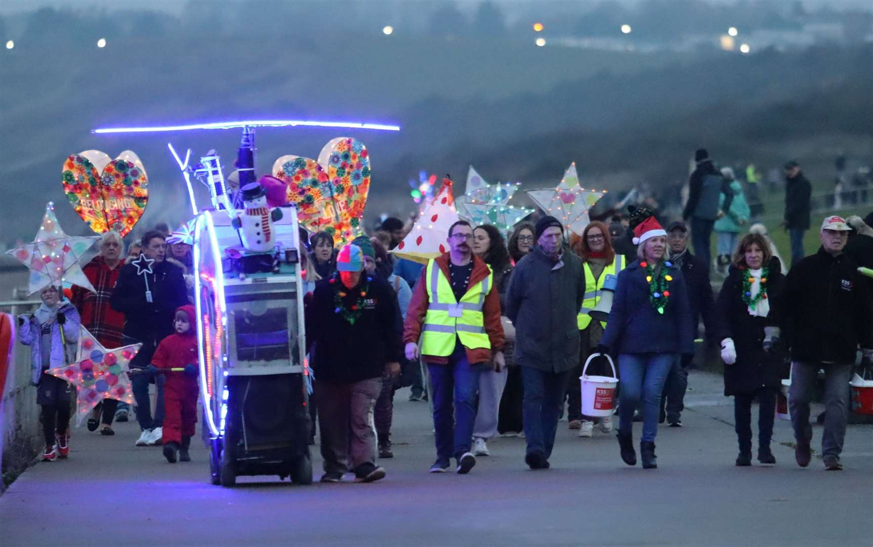 Minster-on-Sea parish council's first lantern parade along The Leas on Saturday. Picture: John Nurden