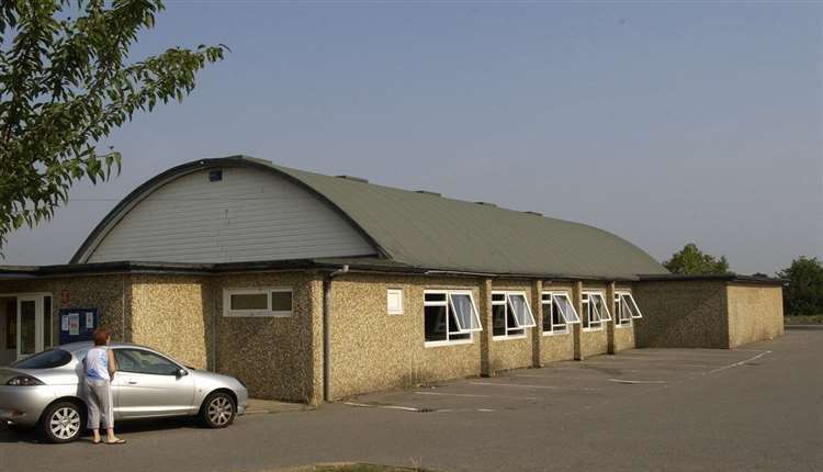 Travellers remain outside Larkfield Village Hall