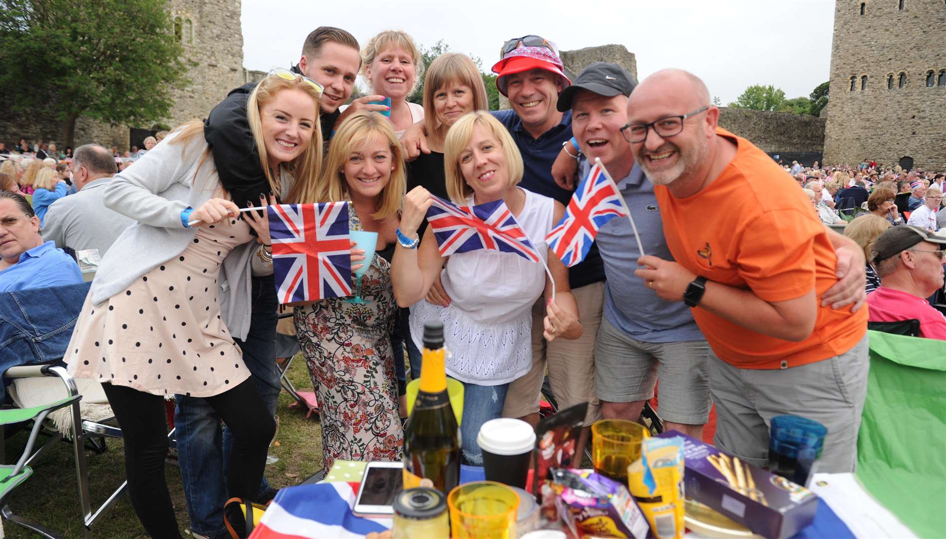 The Castle Concerts Proms encourage plenty of flag waving Picture: Steve Crispe