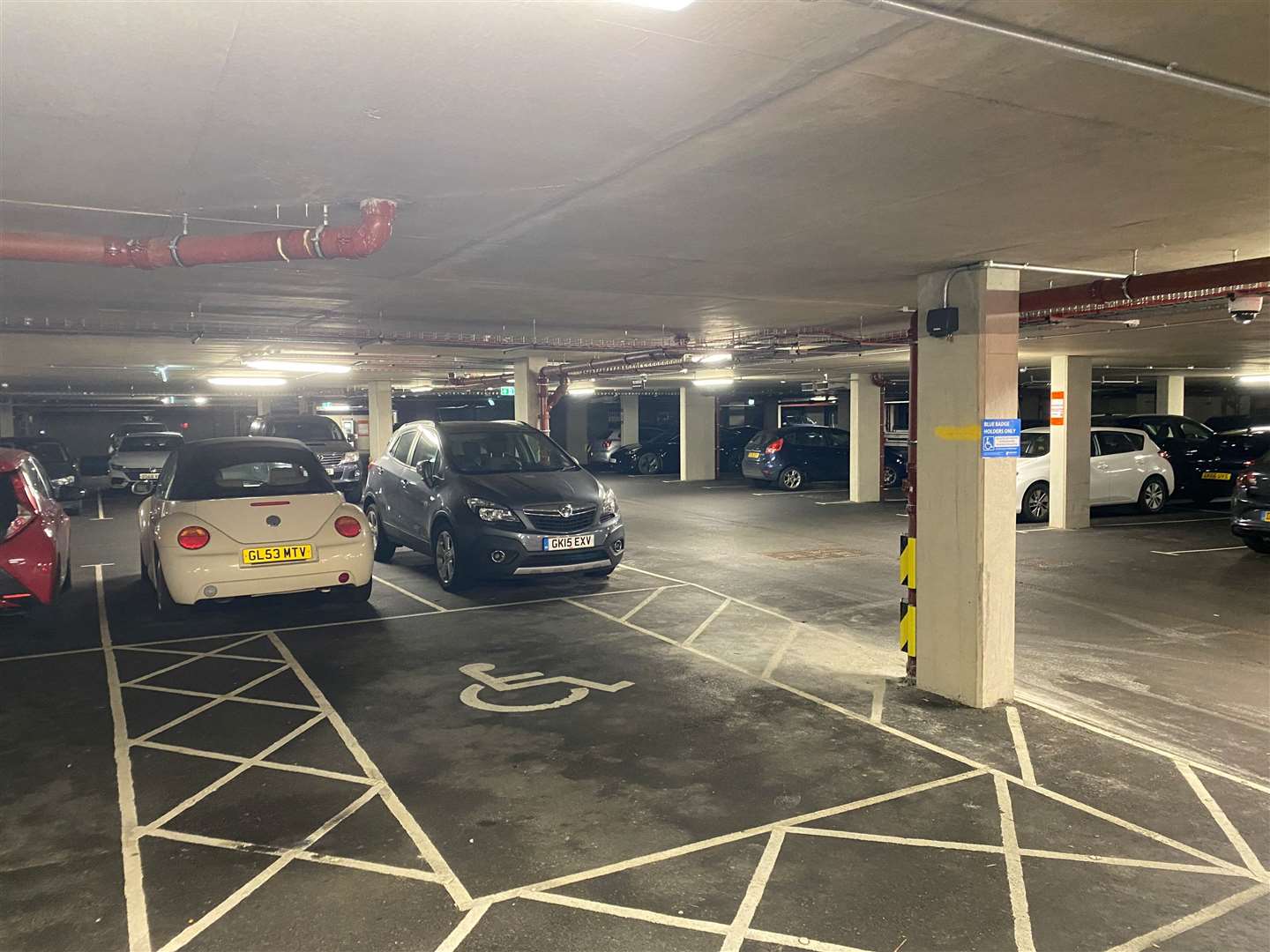 The car park underneath the complex wasn't full but not deserted like it has been in the past