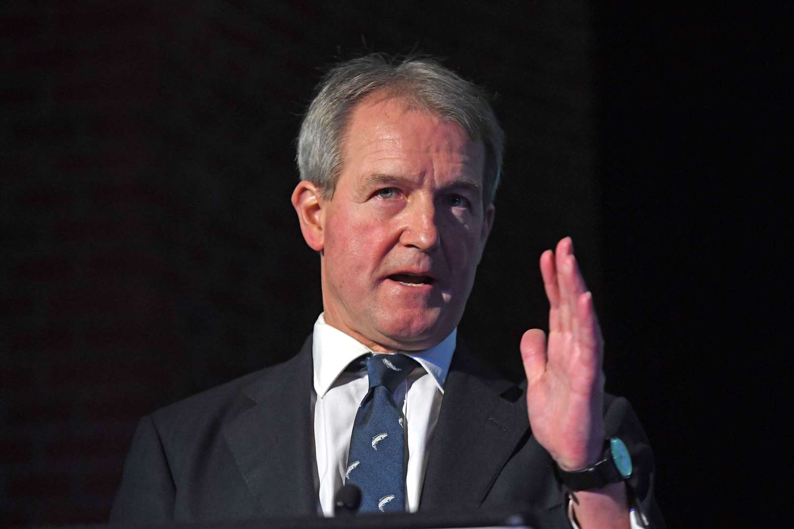 Owen Paterson, who resigned as the MP for North Shropshire – the slide in Boris Johnson’s poll ratings began with the scandal over Mr Paterson’s lobbying efforts (Victoria Jones/PA)