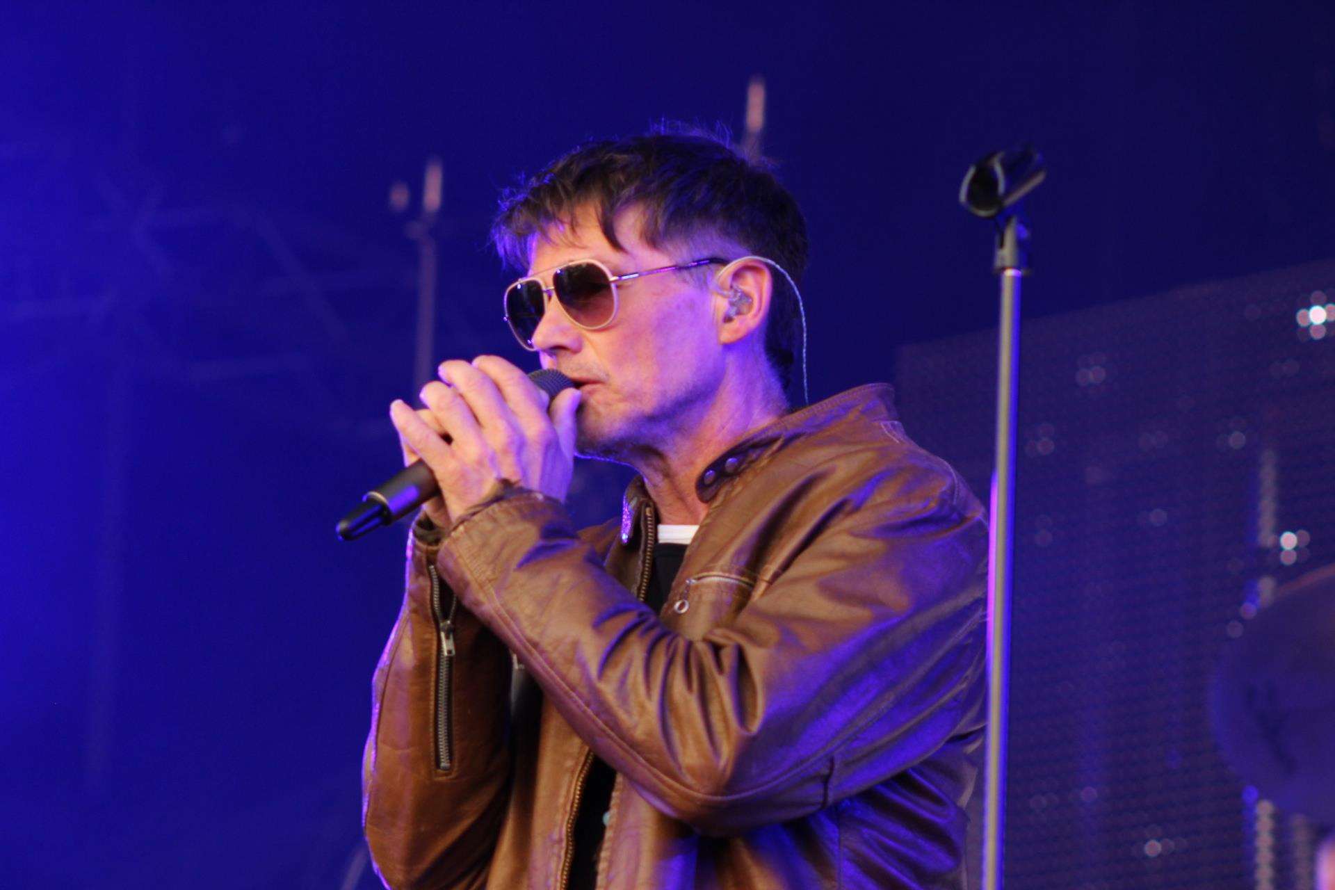 A-ha's Morten Harket at Kent Cricket's Spitfire Ground, Canterbury, on Wednesday. Picture: John Nurden (2441346)