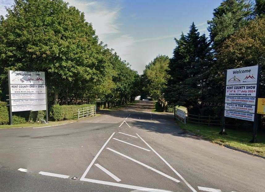 Police were called after a security worker was allegedly hit by a van at Detling Showground at the Kent County Show. Picture: Google