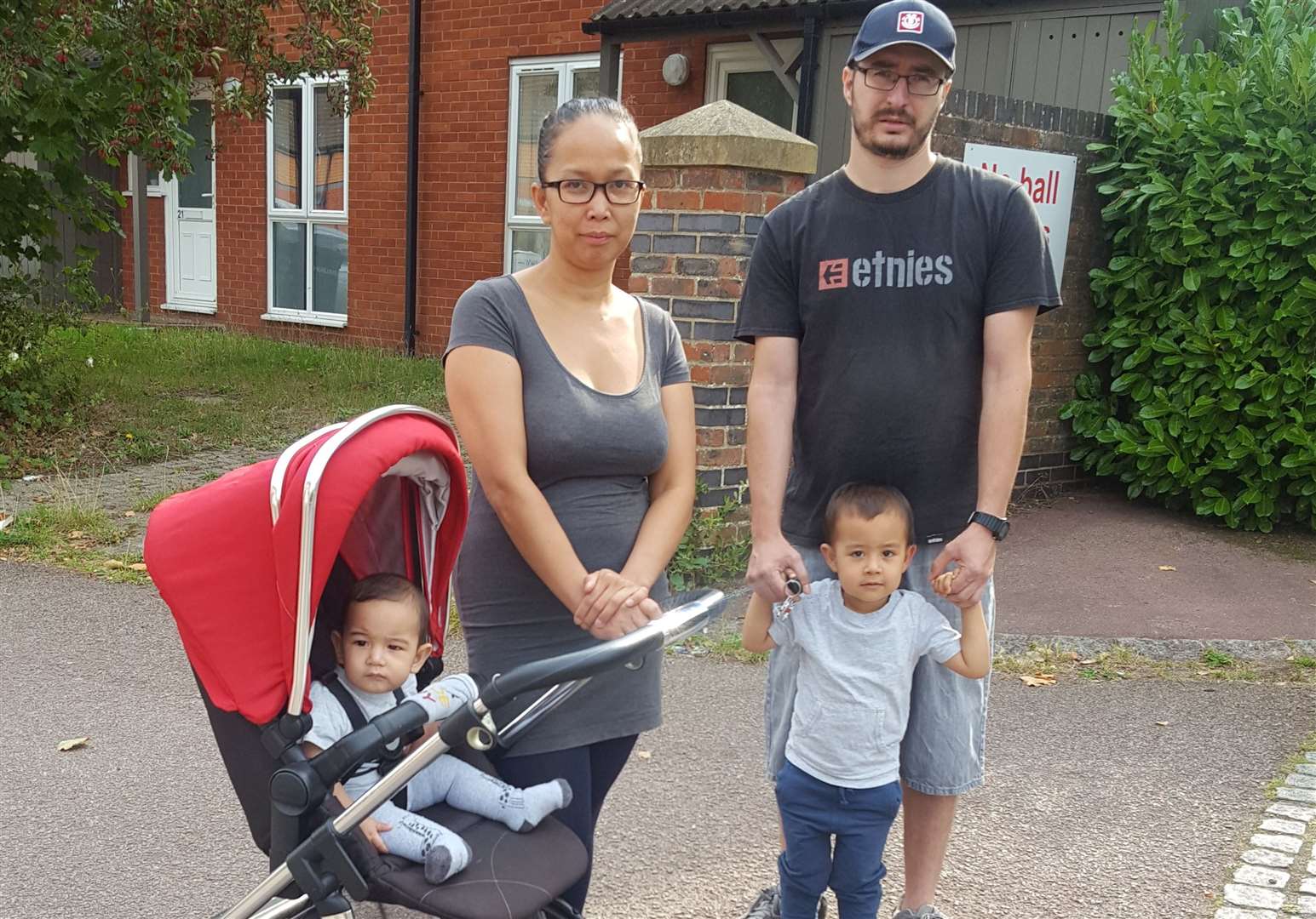 Victor and partner Cuaycong with their children