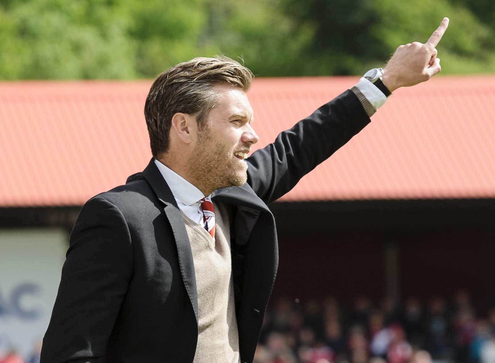 Ebbsfleet manager Daryl McMahon Picture: Andy Payton