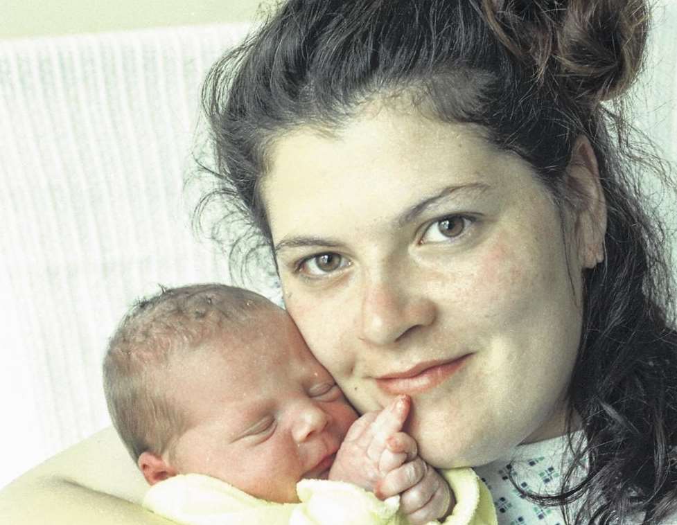 Joanne Jones with one of her children