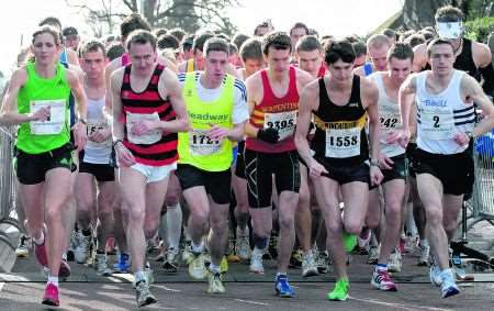 Action from the Tunbridge Wells Half-Marathon 2011