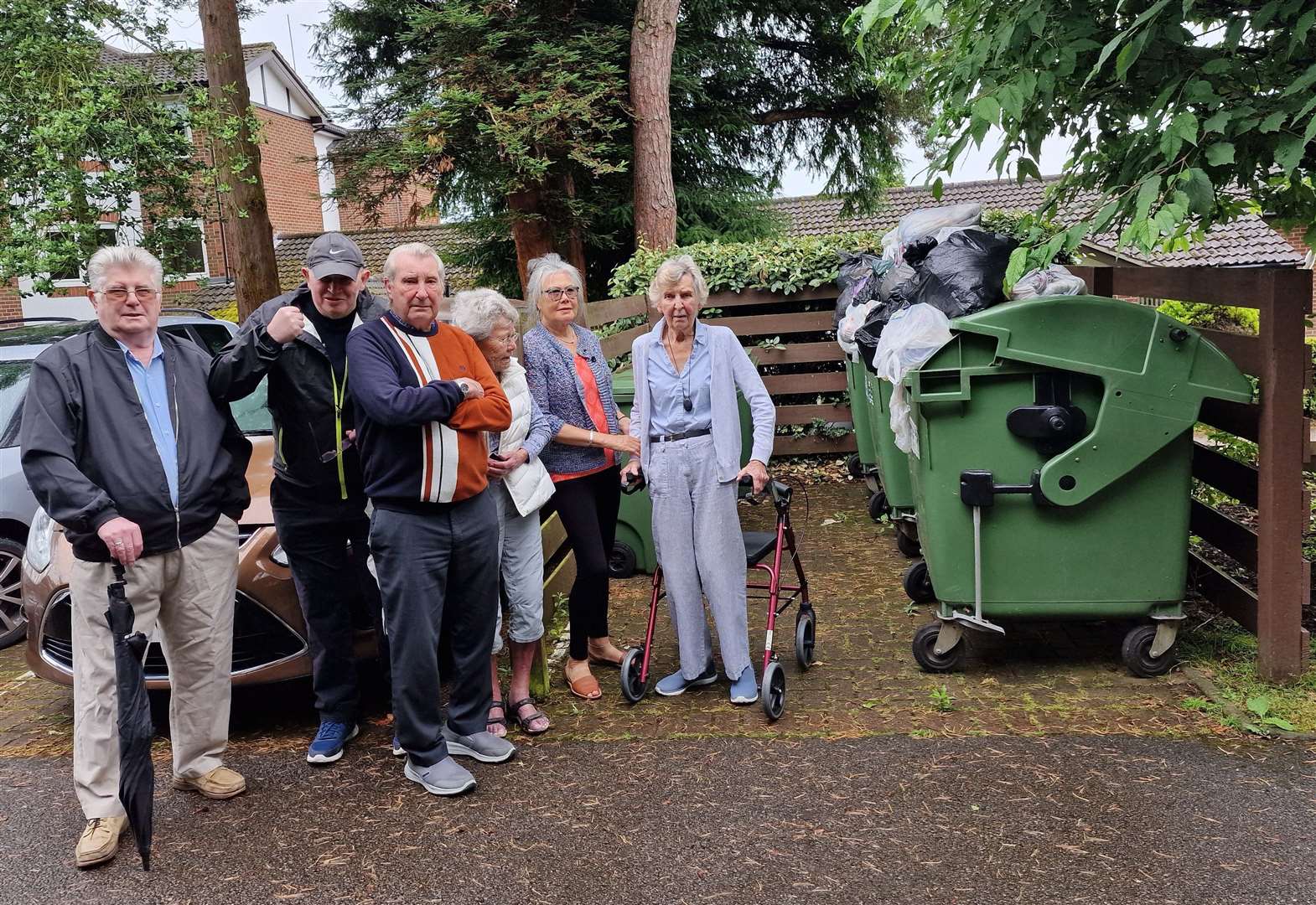 The residents of retirement development, Barden Court in Maidstone