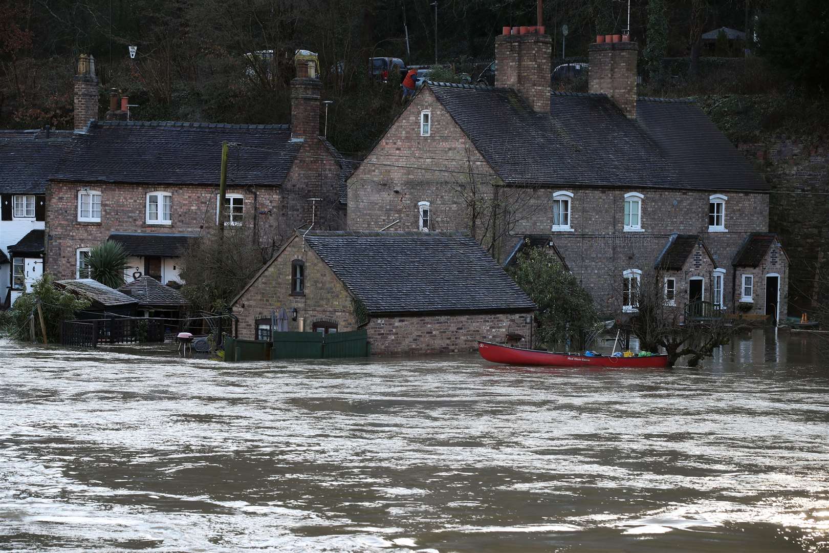 The chaos caused by Storm Christoph in Telford, Shropshire, last week (Nick Potts/PA)