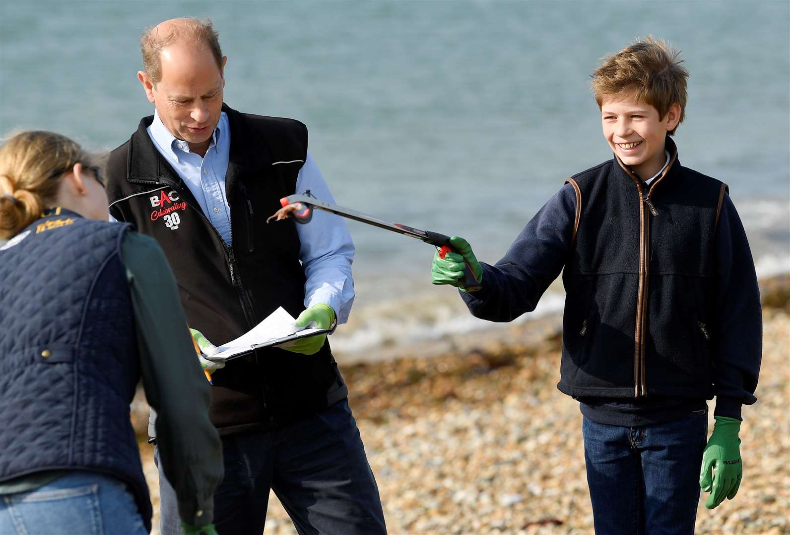 Princess Eugenie’s cousin Viscount Severn (right) is called James (Toby Melville/PA)