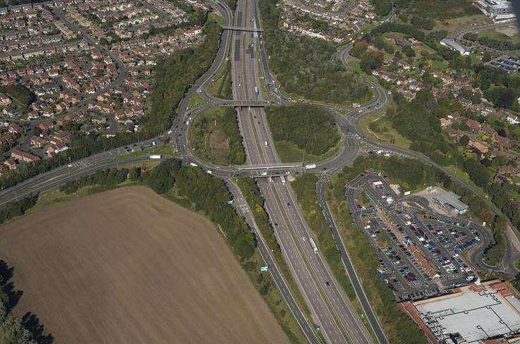 The accident caused delays on Junction 10. Credit: Ady Kerry