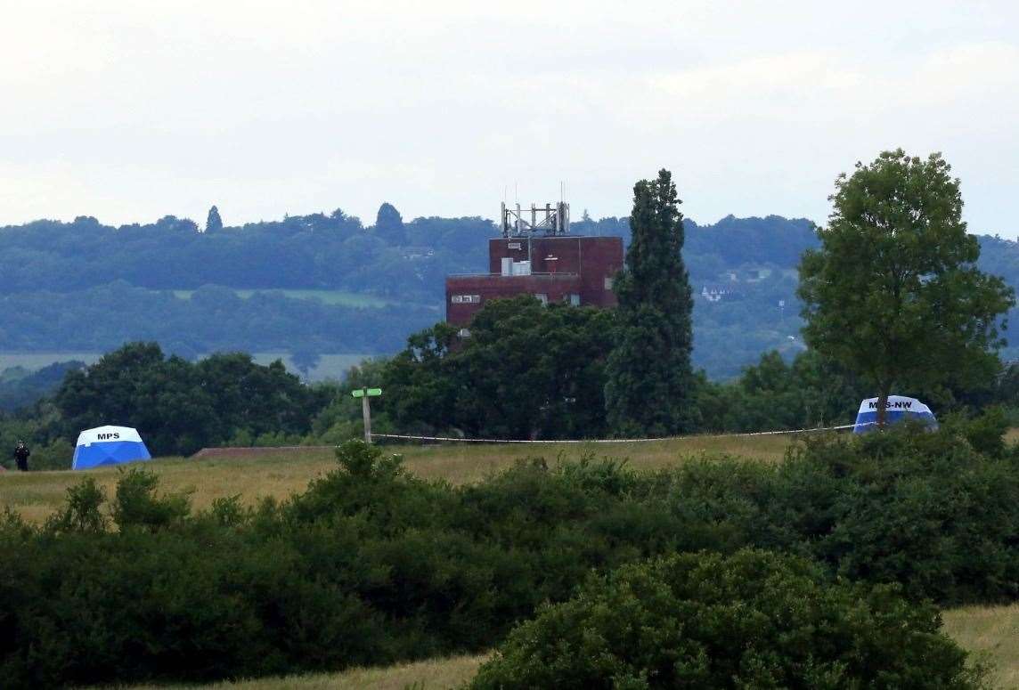 Police investigate the murder of sisters Nicole Smallman and Bibaa Henry in Wembley. Picture: UKNIP