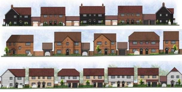 What some of the homes at Grovehurst Farm will look like. Picture: Sten Architecture