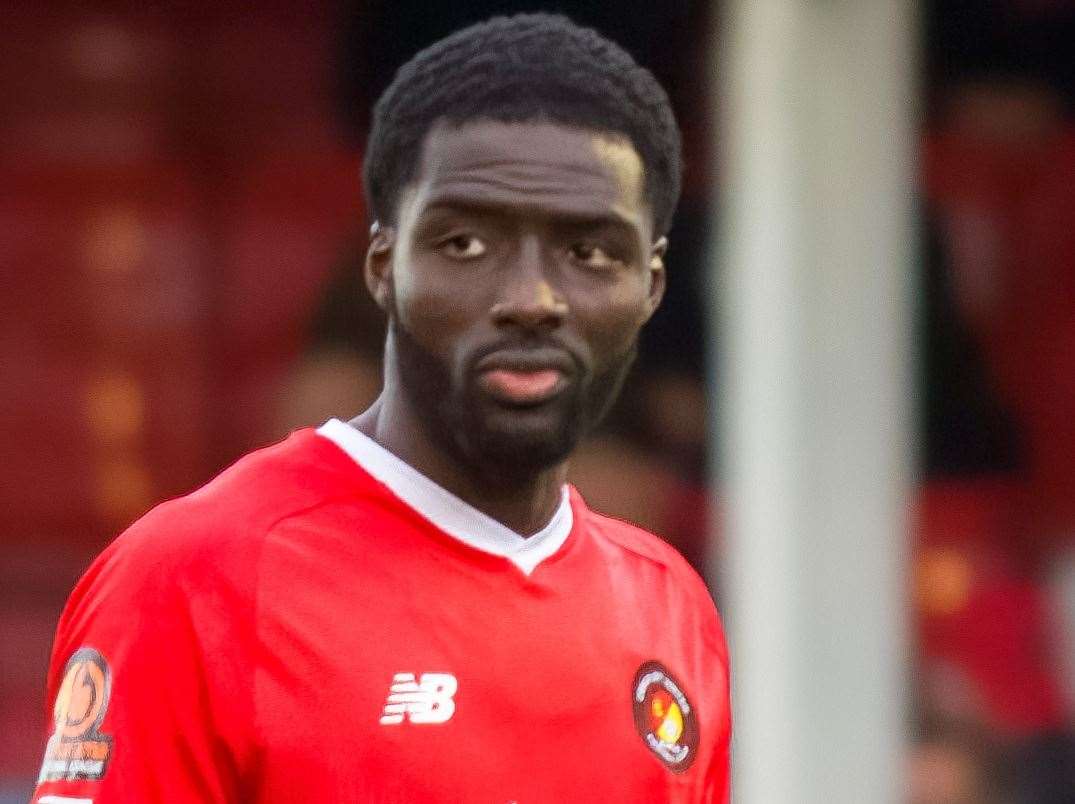 Mustapha Olagunju - has rejoined Ebbsfleet. Picture: Ed Miller/EUFC