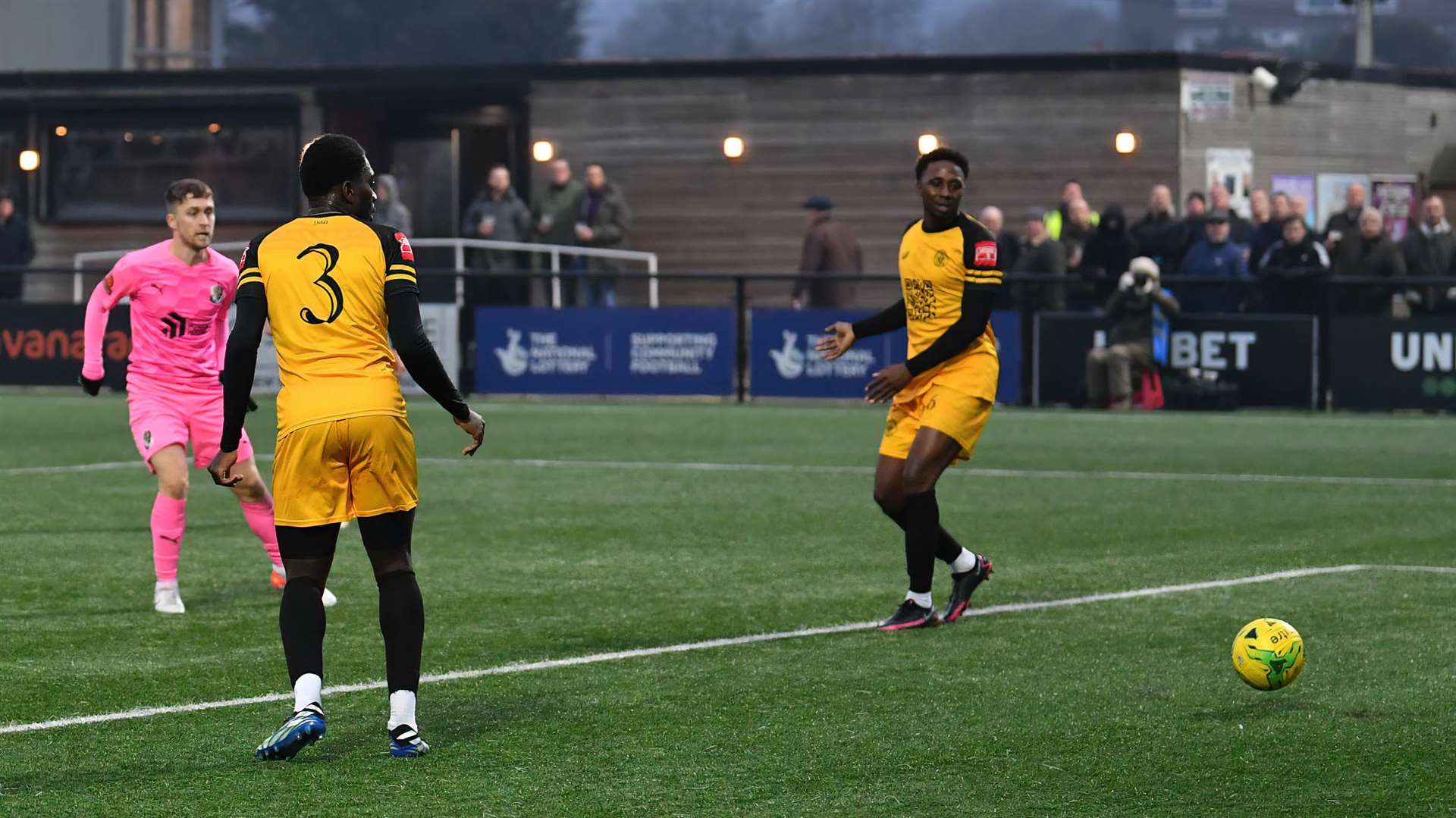 Dartford striker Jake Robinson opens his account on Saturday. Picture: Keith Gillard